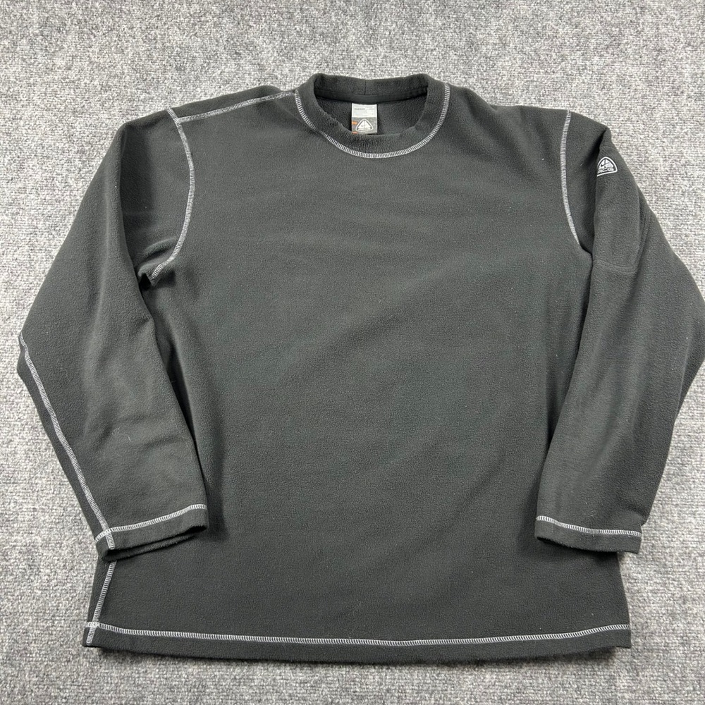 Nike ACG Fleece Pullover Mens Large Black Therma-FIT Long Sleeve Top Gorpcore VT
